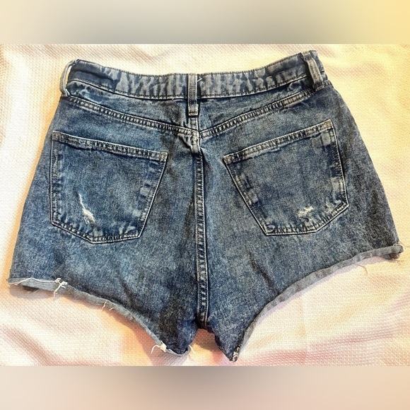 Wild Fable Denim Distressed Highest Rise Cutoff Women's Shorts Size 10 - Picture 6 of 15